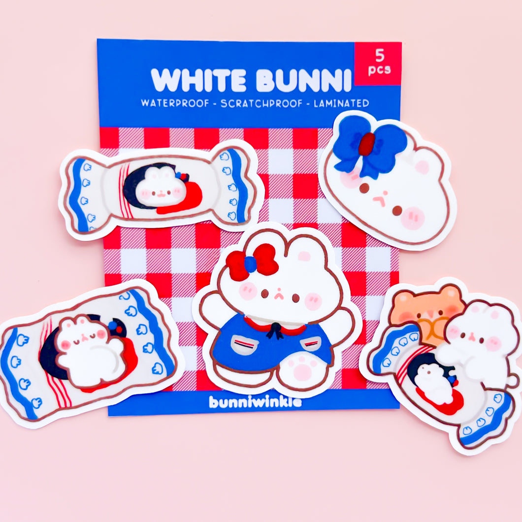 White Bunni Sticker Packs