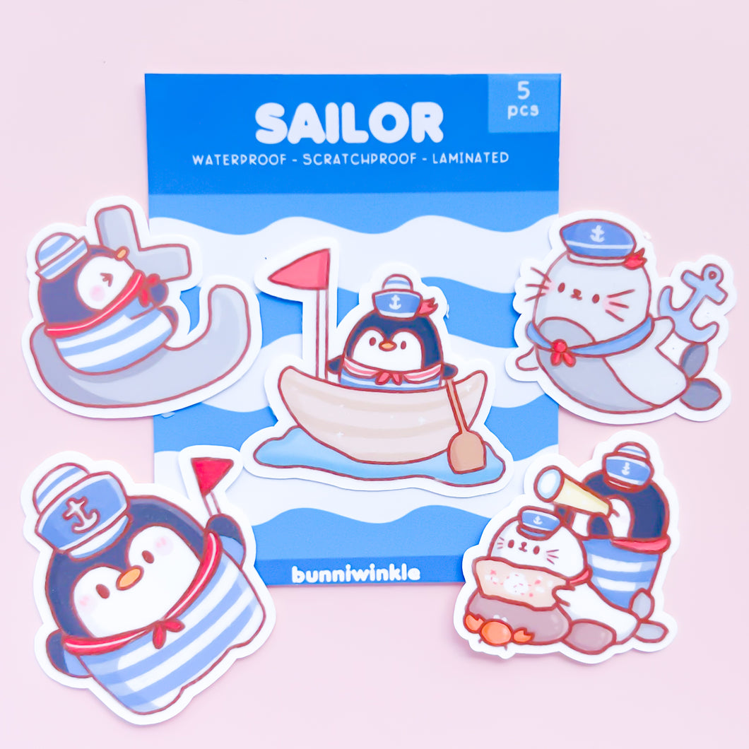 Sailor Penguin Sticker Pack