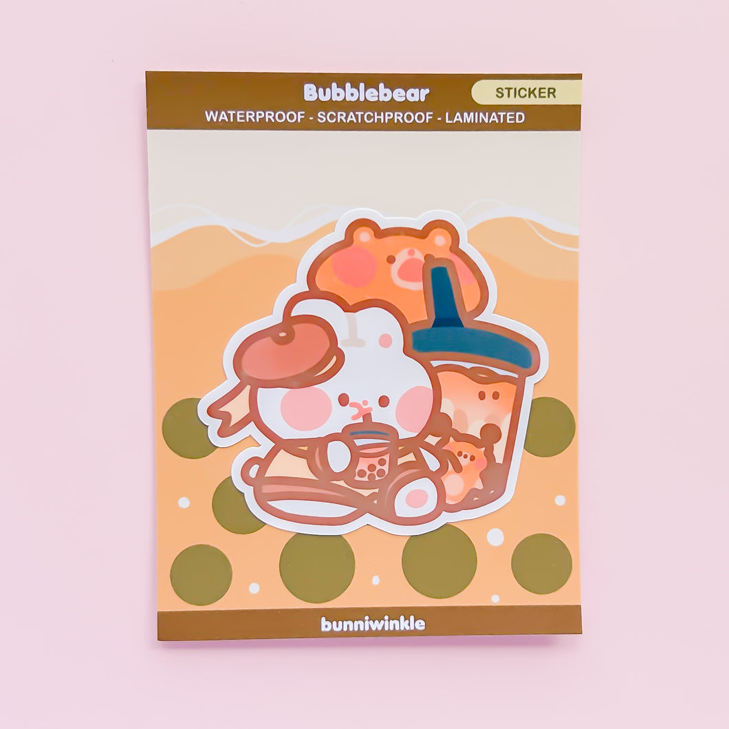 Bubble Bear Waterproof Stickers