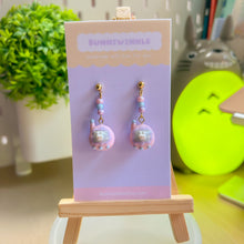 Load image into Gallery viewer, Pink Tamagochi Dangling Clay Earrings
