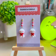 Load image into Gallery viewer, Rain Doll Dangling Clay Earrings
