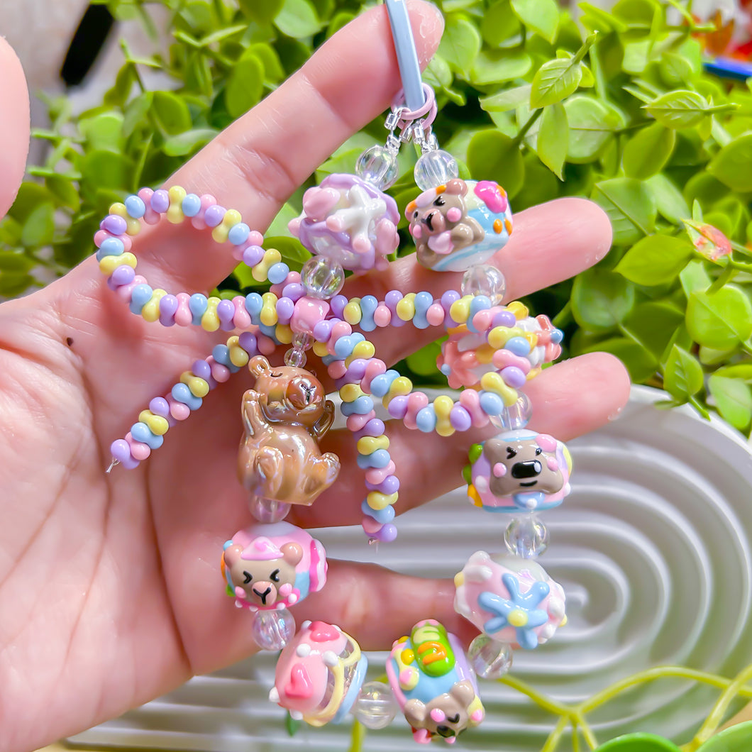 Pastel Capybara Phone/Key or Bag Charm