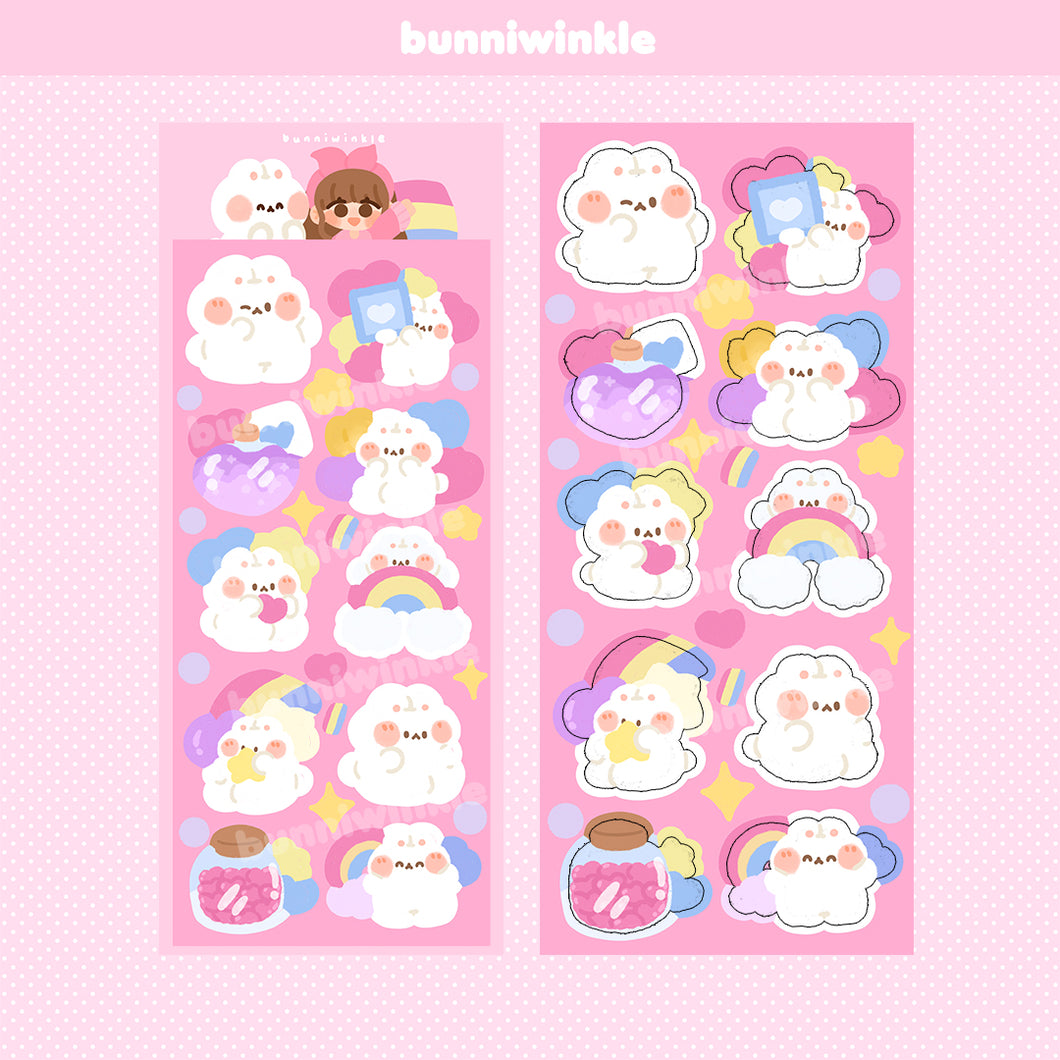 Pastel Rainbow Deco Sticker